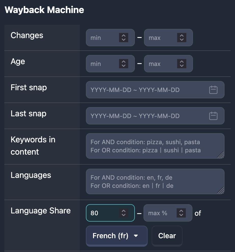 WBM Languages